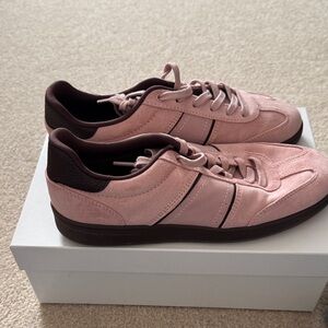 Pink and Brown Sneakers